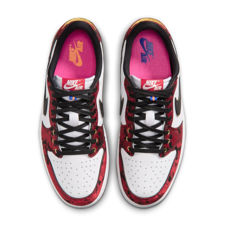 Jordan Low-Top Sneakers - Red / White / Black / Gold