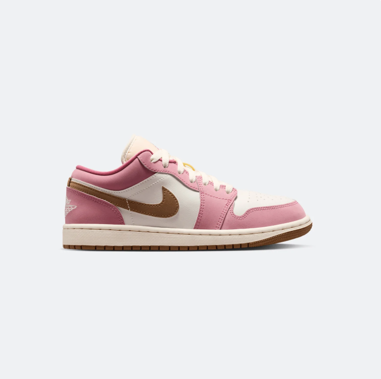 Jordan Low-Top Sneakers - Pink / Cream / Brown