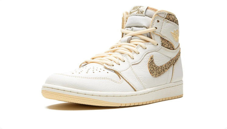 Jordan High-Top Sneakers -  Gold / Cream
