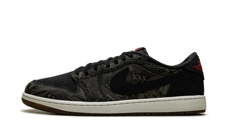 Jordan Low-Top Sneakers - Black / Graphic Print / Brown