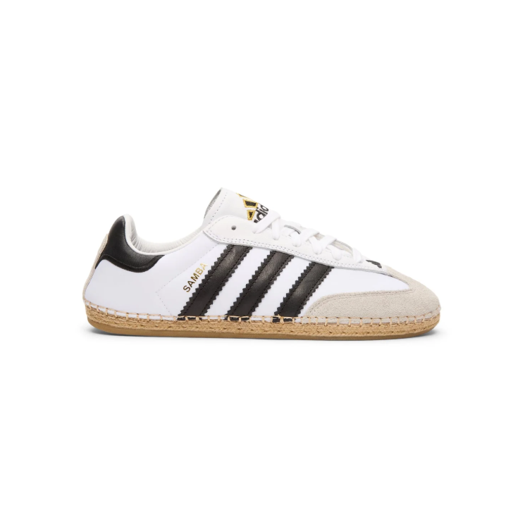 adidas Low-Top Sneakers - White / Black / Woven Sole Detail