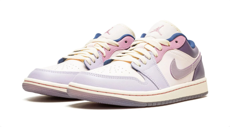 Jordan Low-Top Sneakers - Lavender / Purple / Pink / Cream