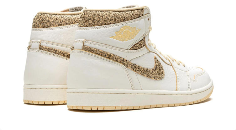Jordan High-Top Sneakers -  Gold / Cream