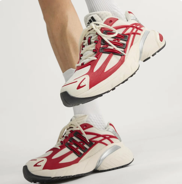 adidas Low-Top Sneakers - White / Red / Silver
