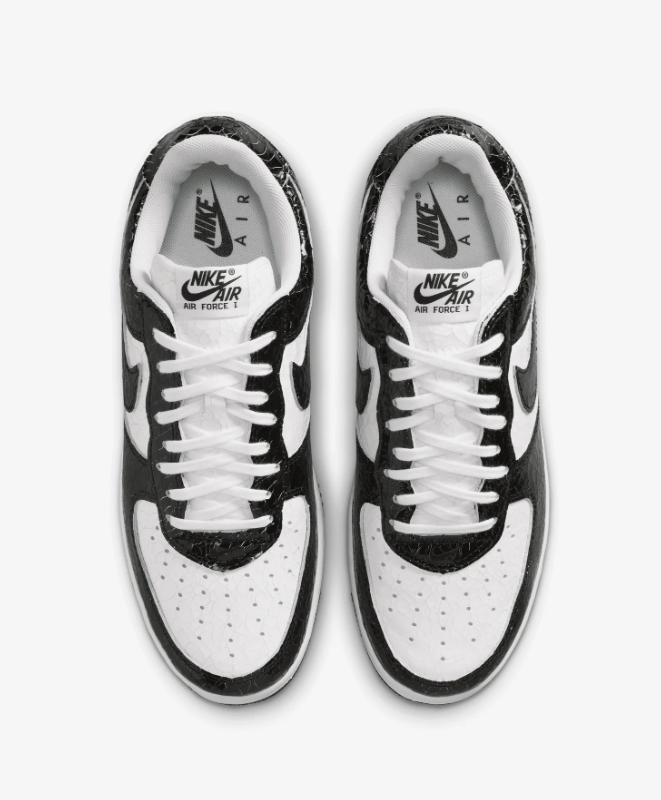 Nike Low-Top Sneakers - Black / White Crackle Finish