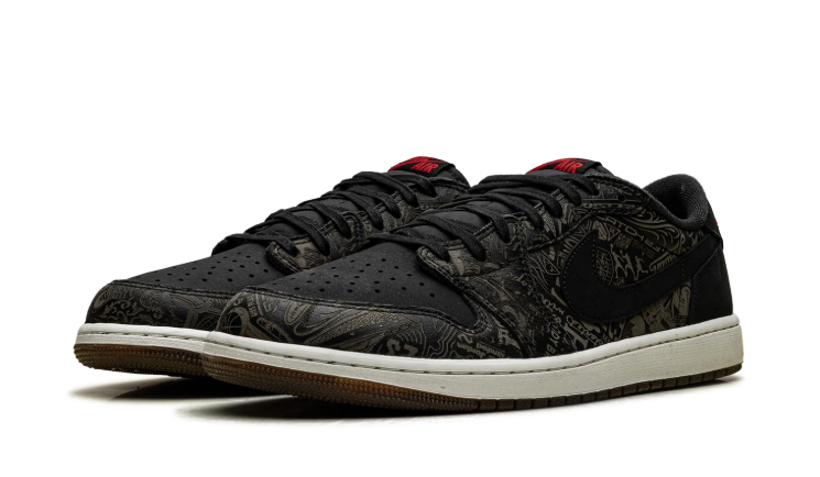 Jordan Low-Top Sneakers - Black / Graphic Print / Brown