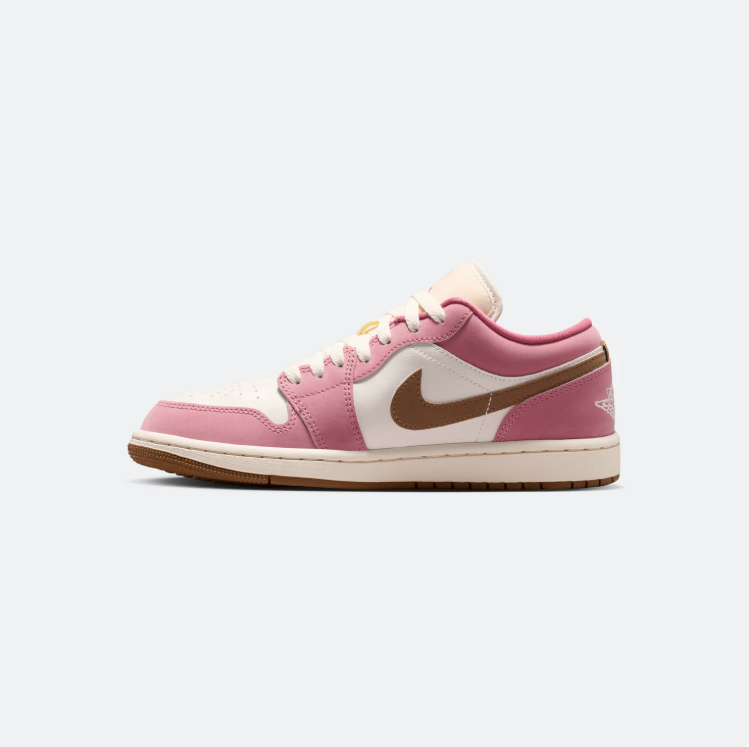 Jordan Low-Top Sneakers - Pink / Cream / Brown