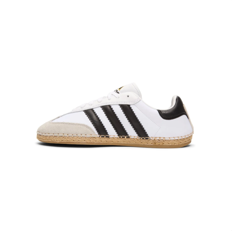 adidas Low-Top Sneakers - White / Black / Woven Sole Detail