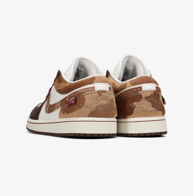 Jordan Low-Top Sneakers - Brown / Cream / Red