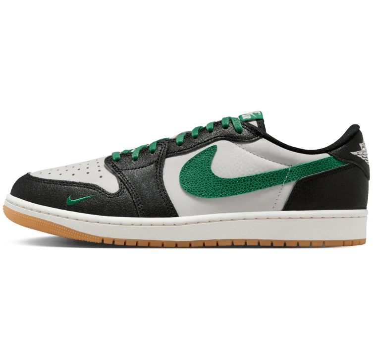 Jordan Low-Top Sneakers - Black / White / Green / Gum