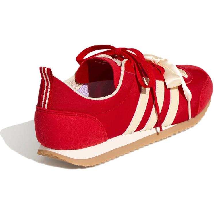 adidas Low-Top Sneakers - Red / Cream Ribbon Laces