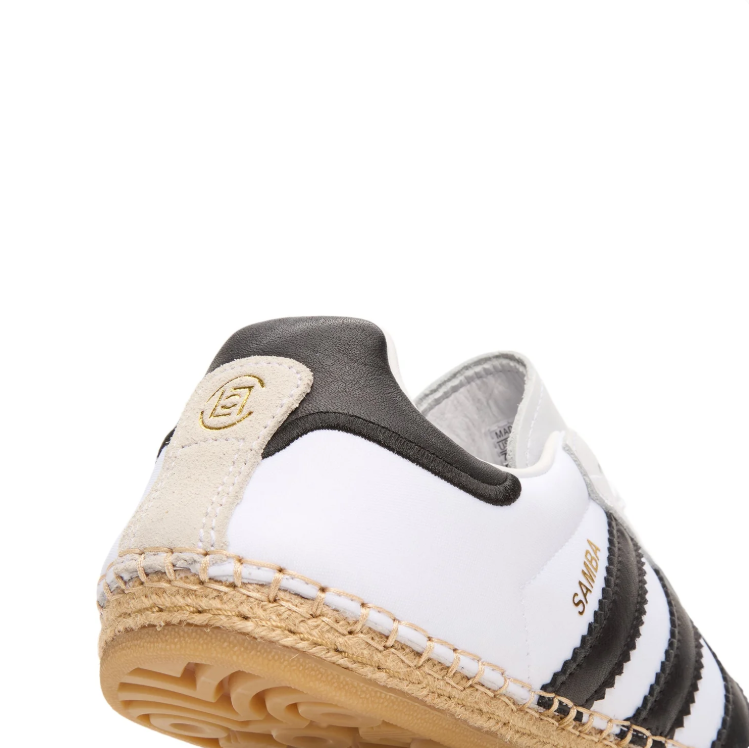 adidas Low-Top Sneakers - White / Black / Woven Sole Detail