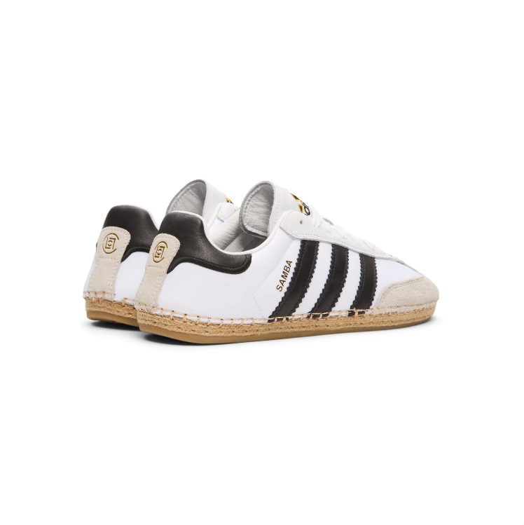 adidas Low-Top Sneakers - White / Black / Woven Sole Detail